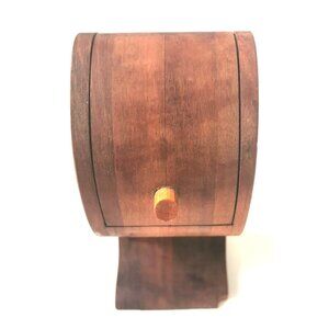 Custom Hand Made  Storage Compartment Made of Wood Vintage Stamped Small